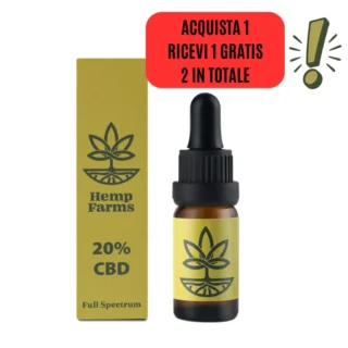 Olio Hemp Farms CBD OIL 20% 10ml. Full Spectrum