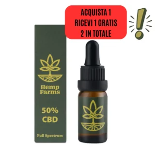 Olio Hemp Farms CBD OIL 50% 10ml. Full Spectrum