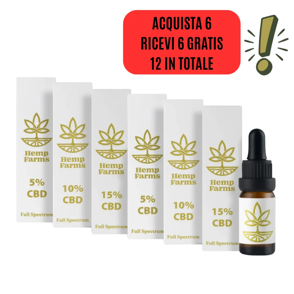 CBD Olio Super Combo - (2 x 5%) + (2 x 10%) + (2 x 15%) Spring Promo