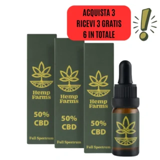 Olio CBD Hemp Farms Combo 50%+50%+50% 30ml. Full Spectrum